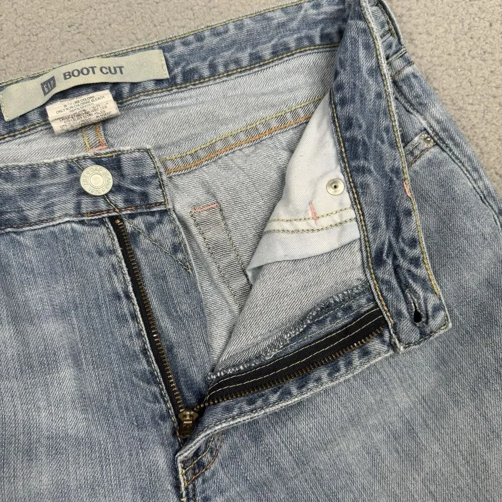 Vintage GAP Bootcut Jeans Womens 6R Light Wash Blue Denim Y2K Boho Retro 2005